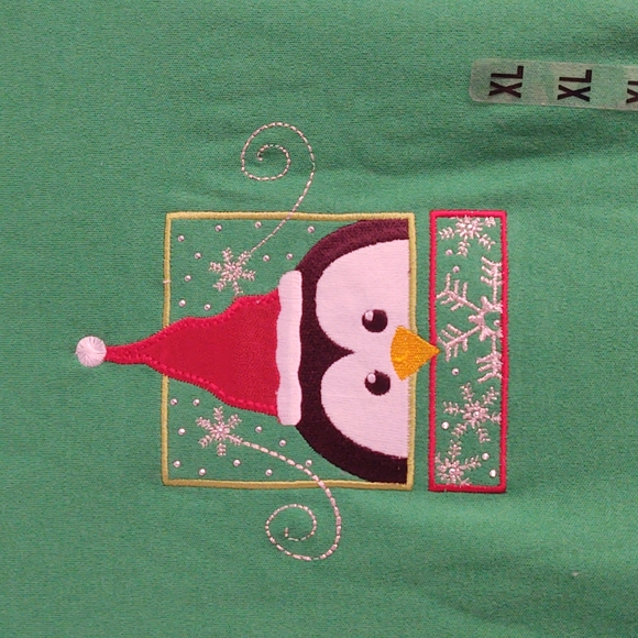 M&C Sportswear Holiday Penguin Long Sleeve T-Shirt - XL - NWT - Picture 2 of 9